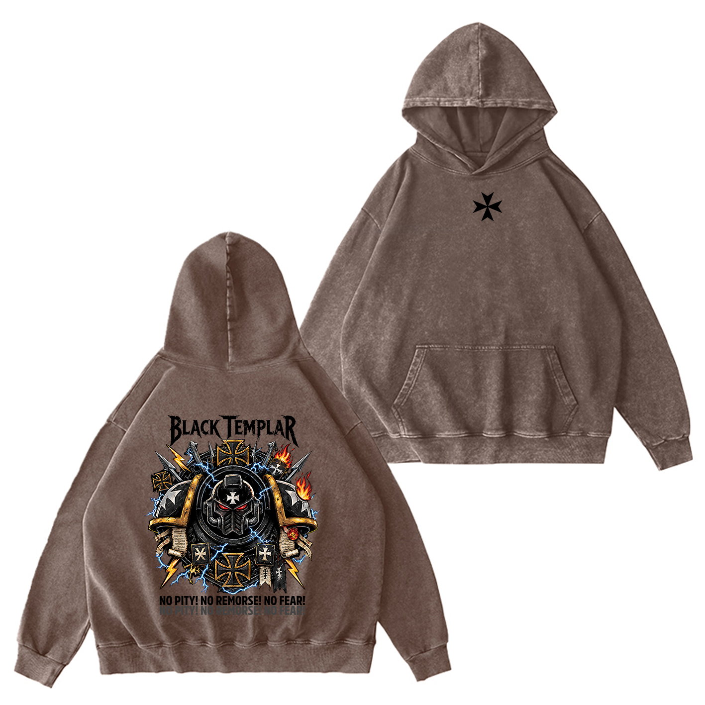 Black Templars "No Pity" Oversized T-shirt/Crewneck/Hoodie