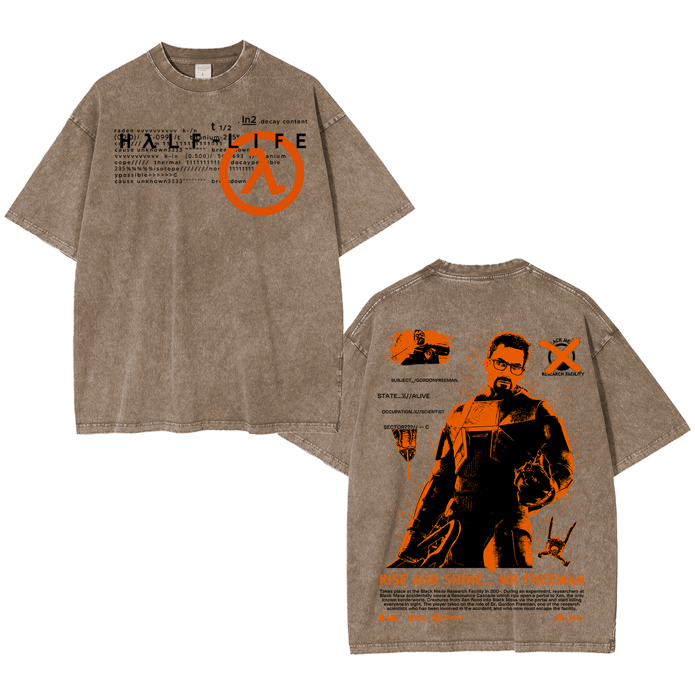 Half Life Oversized T-shirt/Crewneck/Hoodie