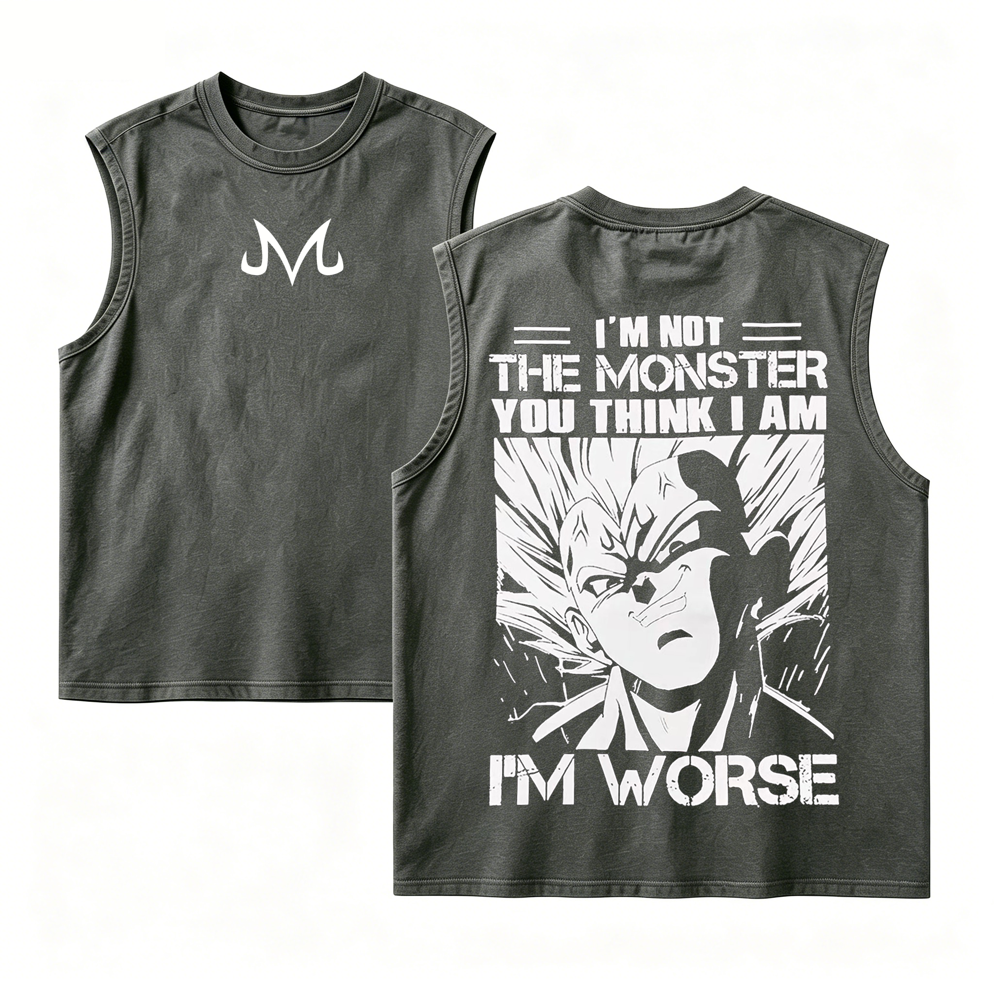 I'm Not The Monster You Think I Am I'm Worse,Vegeta Dragon Ball Z Anime Oversize Unisex Shirts/Crewneck/Hoodie