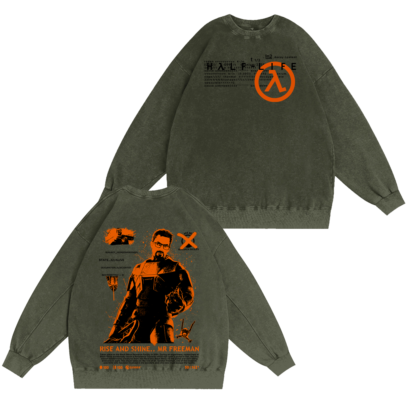 Half Life Oversized T-shirt/Crewneck/Hoodie