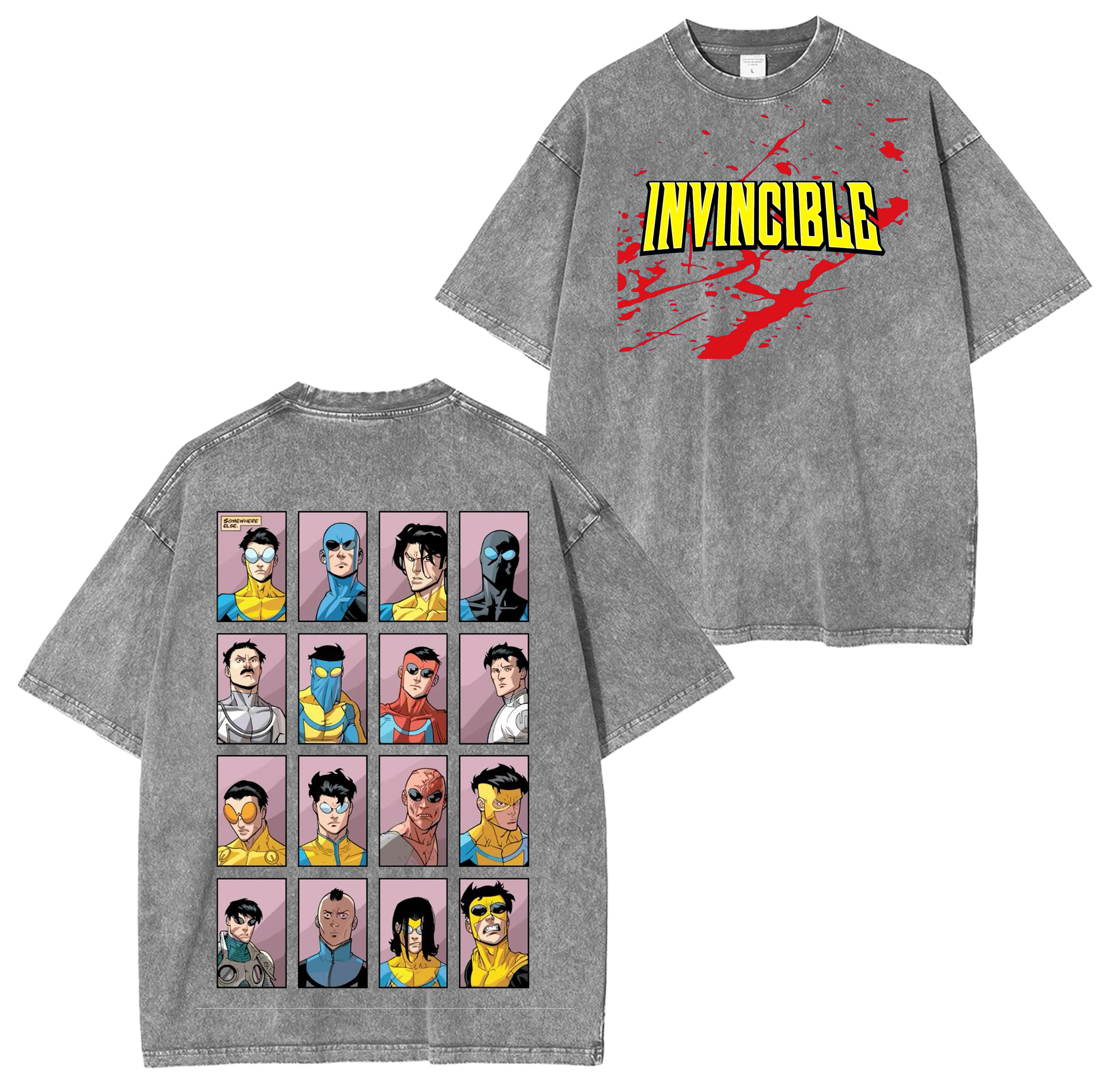 Invincible Unisex Washed T-Shirt