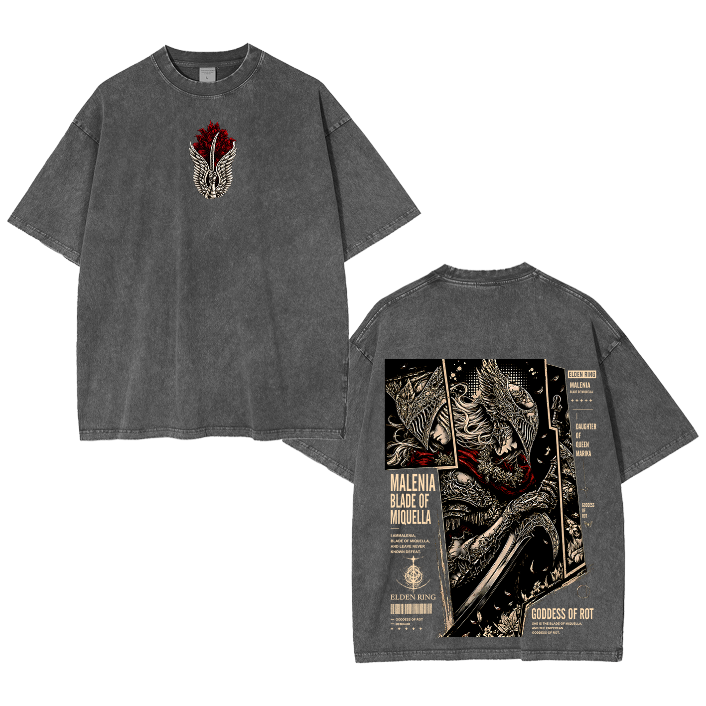 Malenia Elden Ring Washed T-shirt/Crewneck/Hoodie