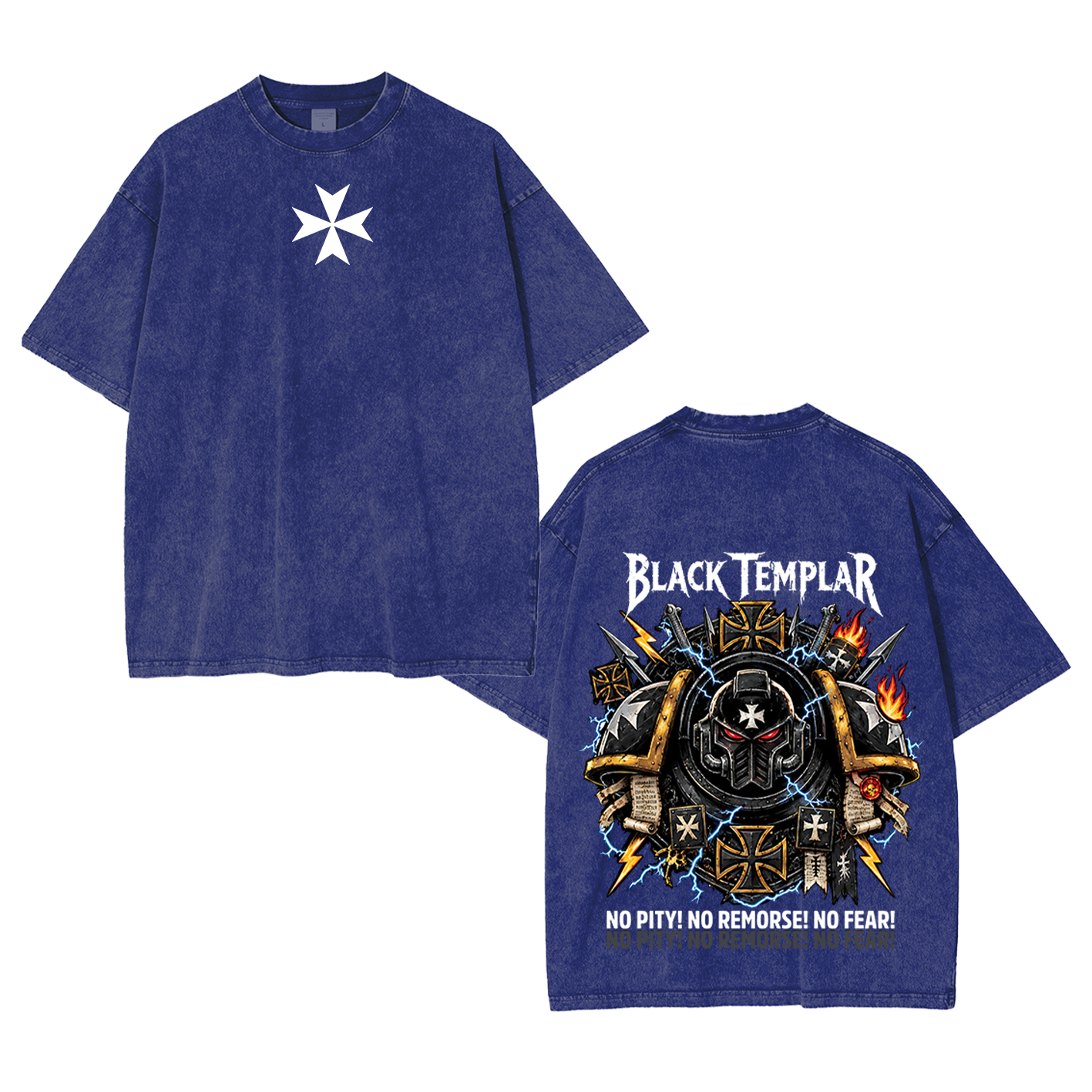 Black Templars "No Pity" Oversized T-shirt/Crewneck/Hoodie