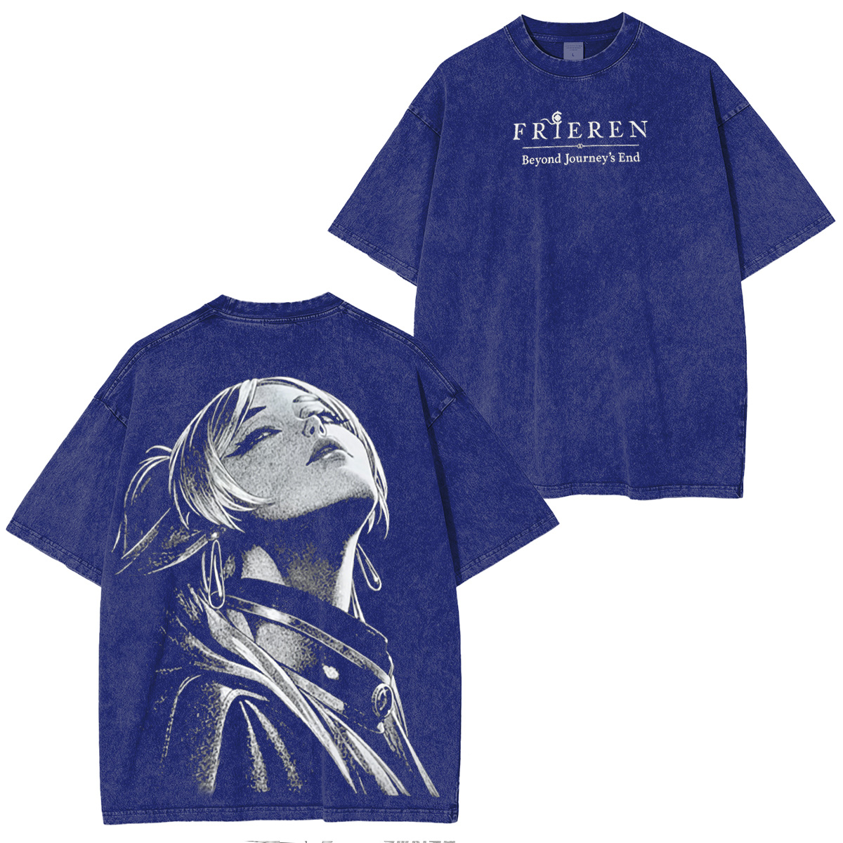 Frieren : Beyond Journey's Anime Unisex Washed T-Shirt
