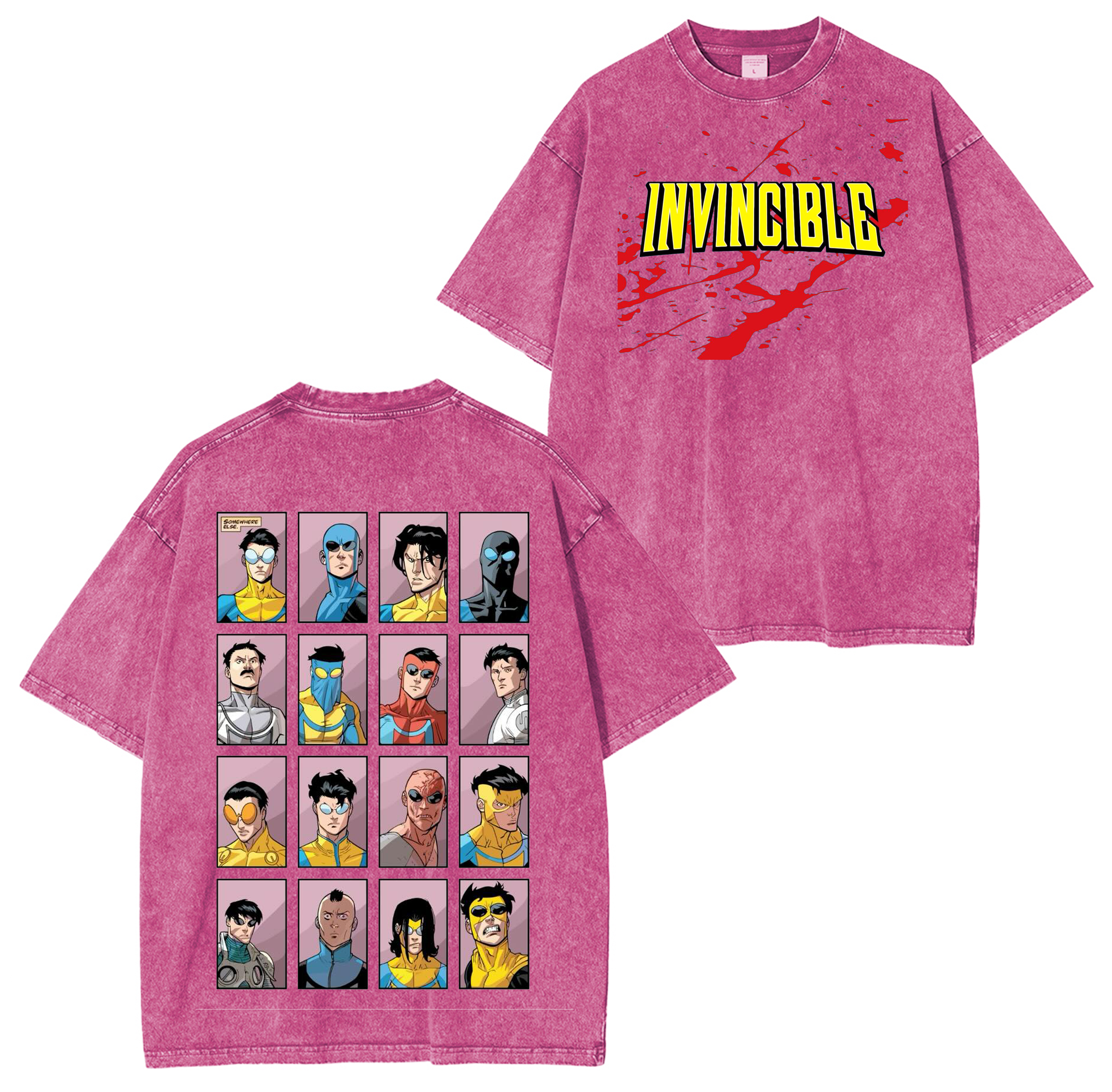 Invincible Unisex Washed T-Shirt