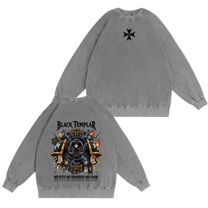 Black Templars "No Pity" Oversized T-shirt/Crewneck/Hoodie
