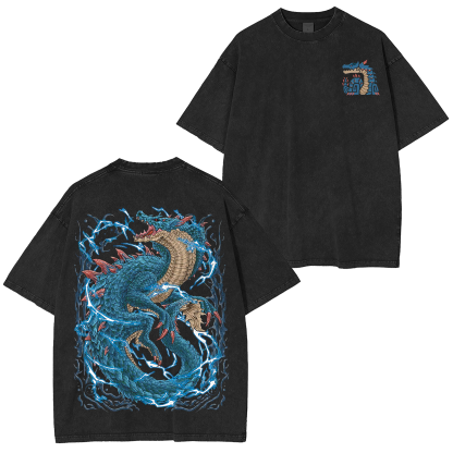 Lagiacrus the Lord of the Seas  Unisex Washed T-Shirt