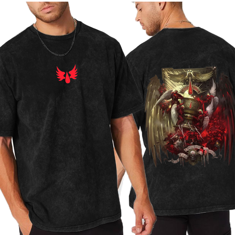 Warhammer 40k Blood Angel Vintage Unisex Washed T-Shirt