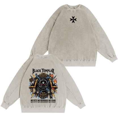 Black Templars "No Pity" Oversized T-shirt/Crewneck/Hoodie