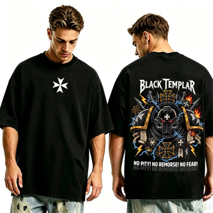Black Templars "No Pity" Oversized T-shirt/Crewneck/Hoodie