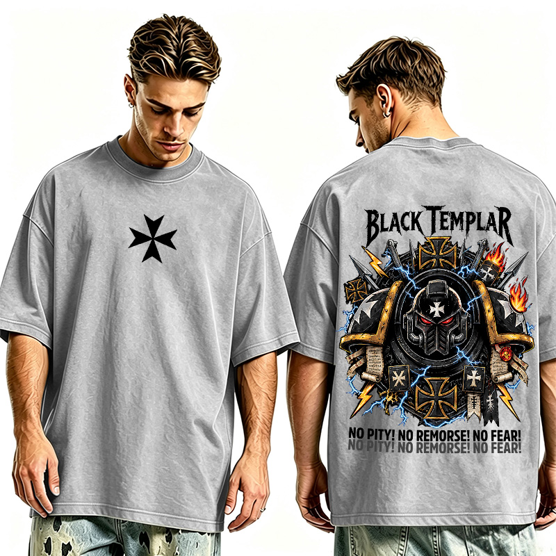 Black Templars "No Pity" Oversized T-shirt/Crewneck/Hoodie