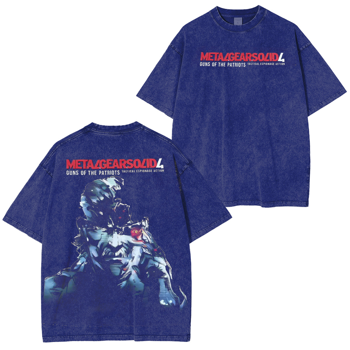 Metal Gear Drip: Guns of the Patriots drip – Solid Snake vibes Vintage Unisex Washed T-Shirt
