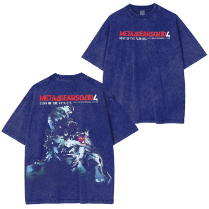Metal Gear Drip: Guns of the Patriots drip – Solid Snake vibes Vintage Unisex Washed T-Shirt