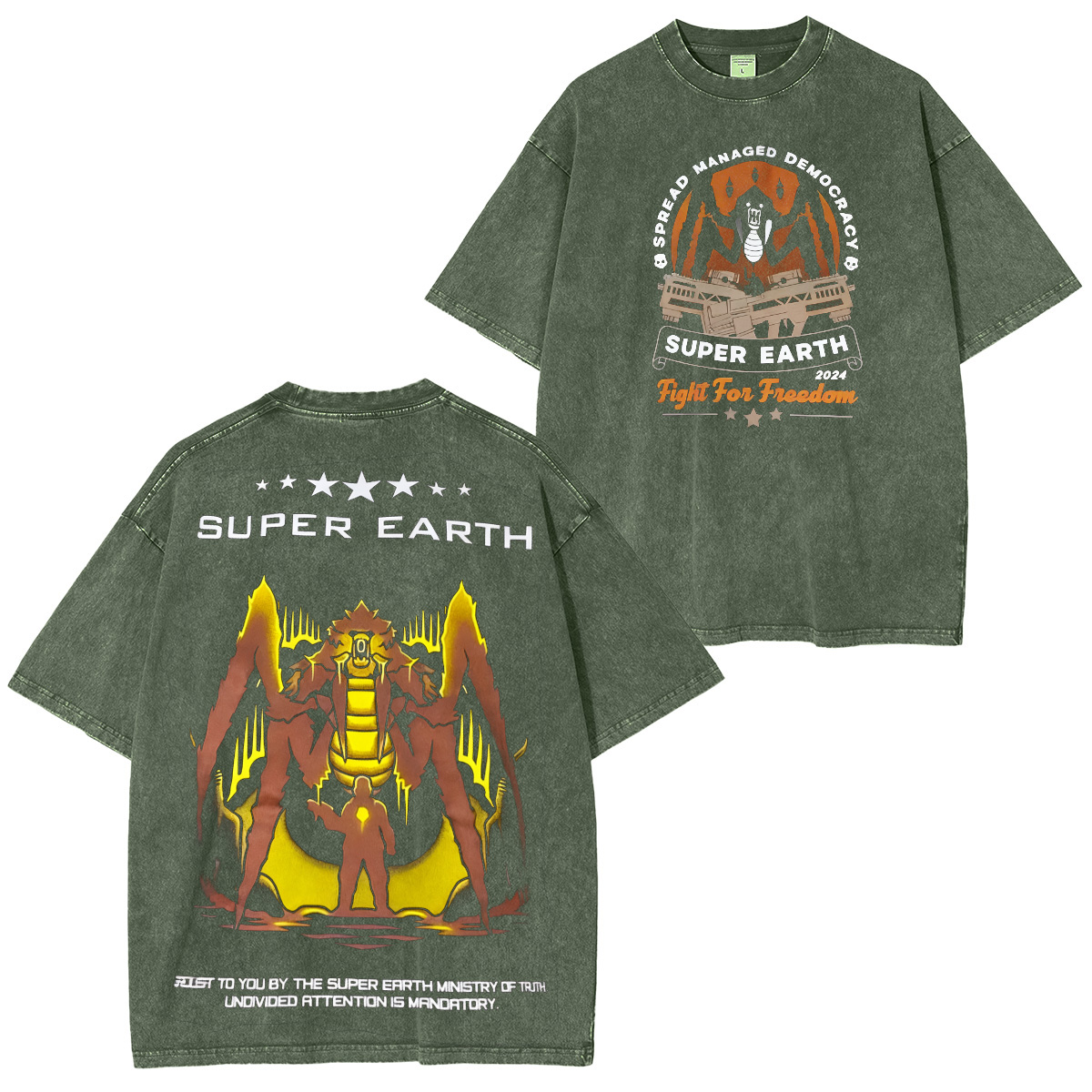 Helldivers 2 Washed Unisex T-Shirt