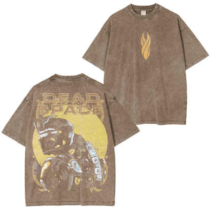 Retro The Dead Space Clothes Graphic Print T-Shirt