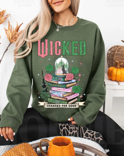 Retro Wicked Changed For Good Unisex Shirt/Crewneck/Hoodie