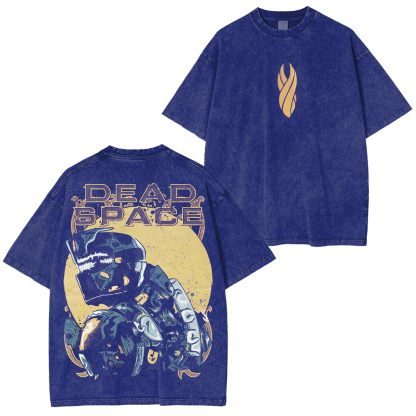 Retro The Dead Space Clothes Graphic Print T-Shirt