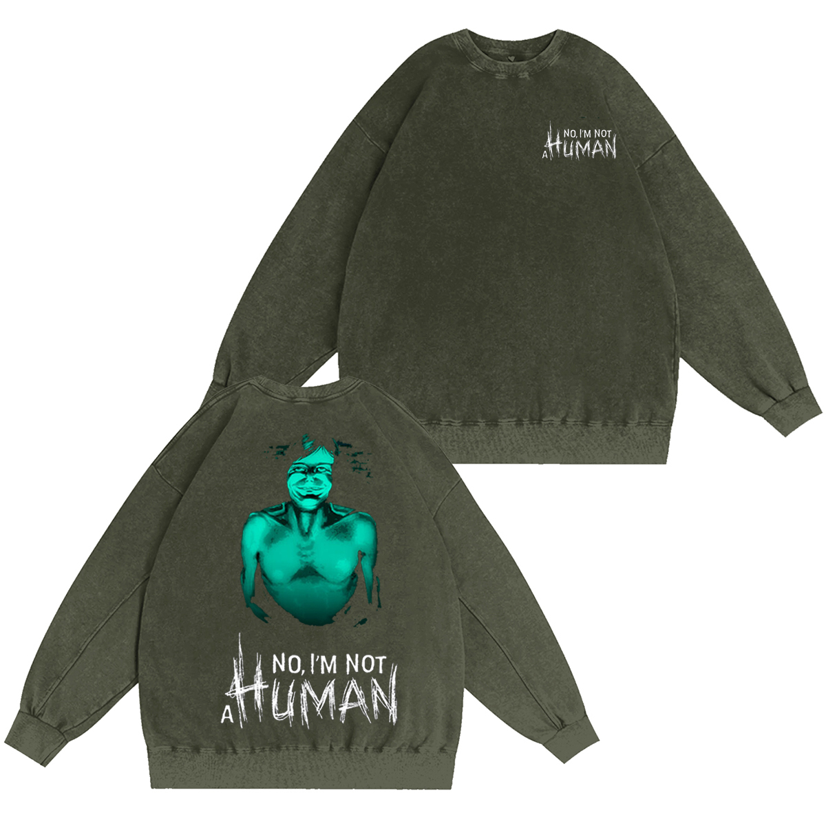 No, I��m Not a Human Vintage Washed T-shirt/Crewneck/Hoodie