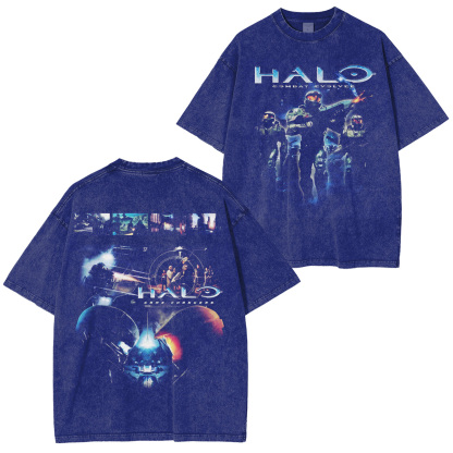 Hallo New Vegas Double Retro Washed T-Shirt