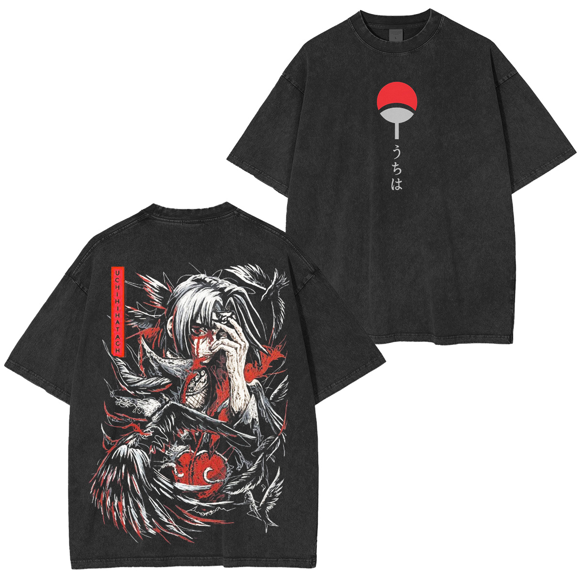 itachi Narutodrip Vintage Washed T-Shirt