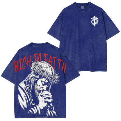 Faith isn��t quiet Unisex Washed T-Shirt