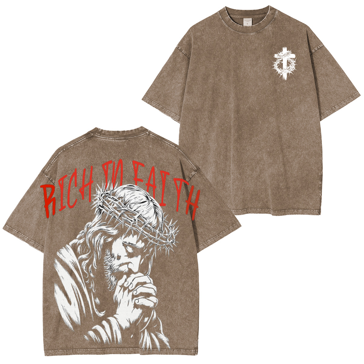 Faith isn��t quiet Unisex Washed T-Shirt