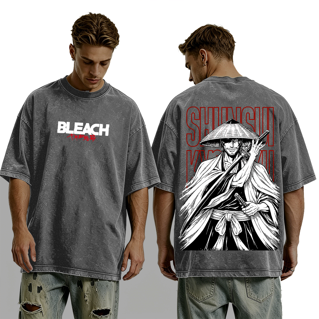 Bleach Shunsui Kyoraku washed T-shirt/Crewneck/Hoodie