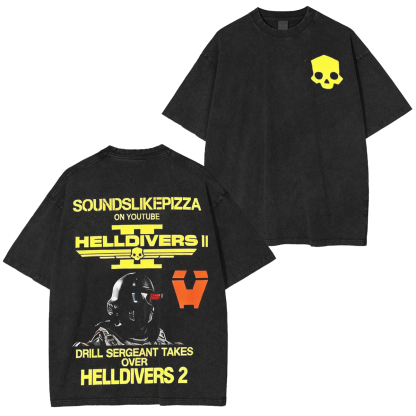 Helldivers 2 Unisex Washed T-Shirt
