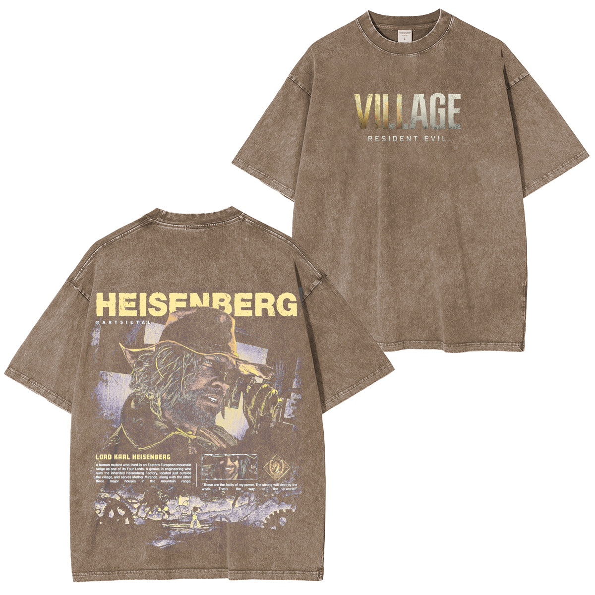 Resident Evil Game Oversized T-shirt/Crewneck/Hoodie