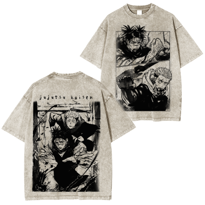 Jujutsu Kaisen Vintage Washed T-shirt/Crewneck/Hoodie
