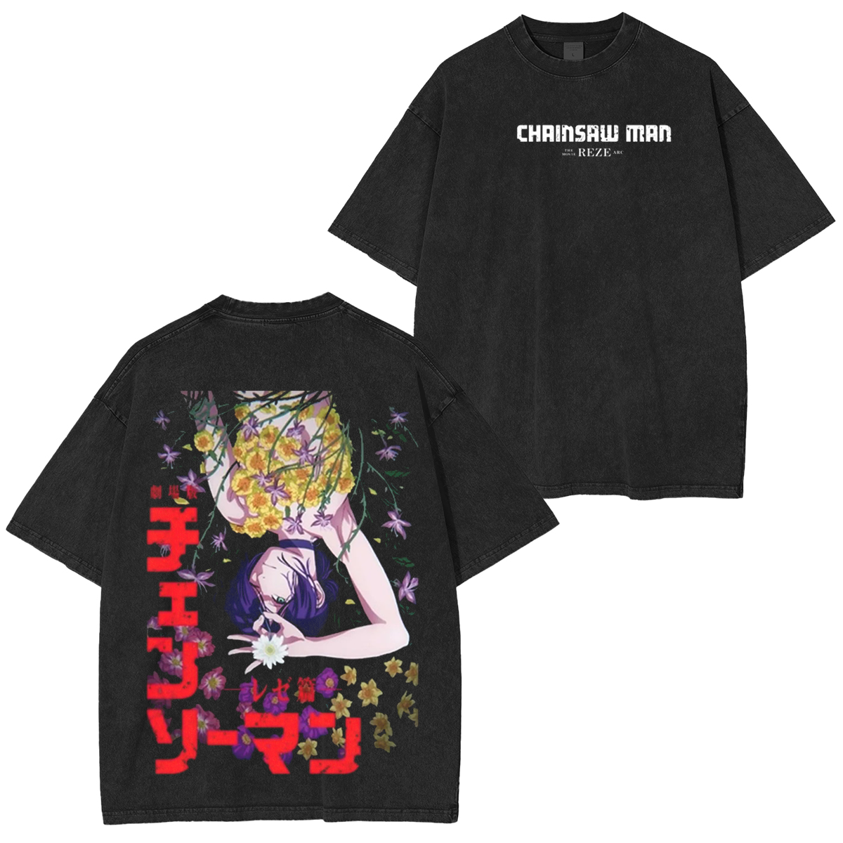 Chainsaw Man Washed T-Shirt /Crewneck/Hoodie