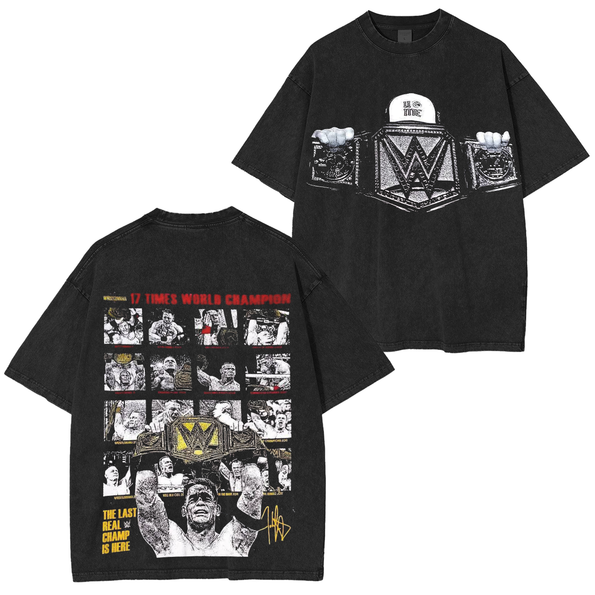 John Cena 17x Champion WWE Legacy Oversized T-shirt/Crewneck/Hoodie