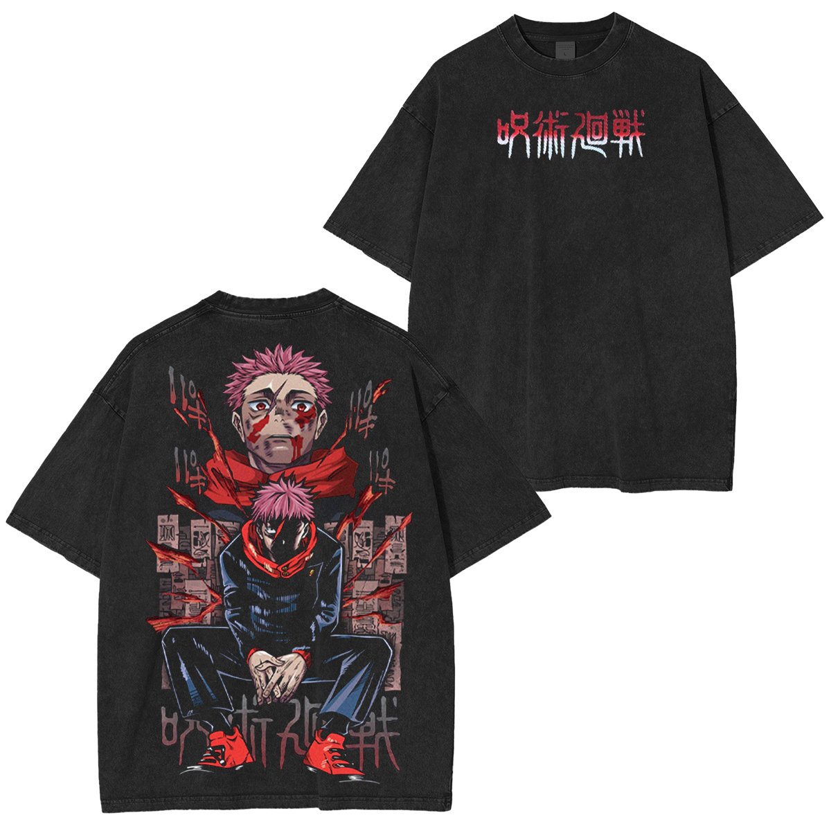 Yuuji Itadori Jujutsu Kaisen Oversized T-shirt/Crewneck/Hoodie