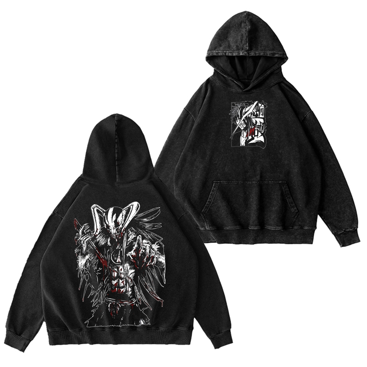 Bleach Ichigo Kurosaki Anime Washed T-shirt/Crewneck/Hoodie