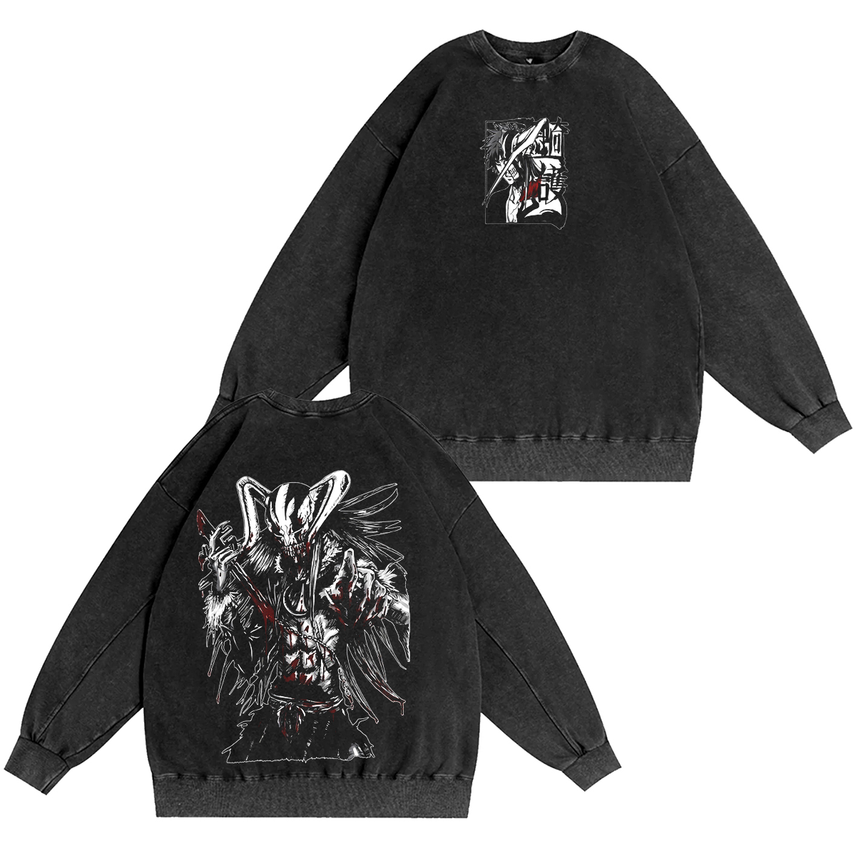 Bleach Ichigo Kurosaki Anime Washed T-shirt/Crewneck/Hoodie