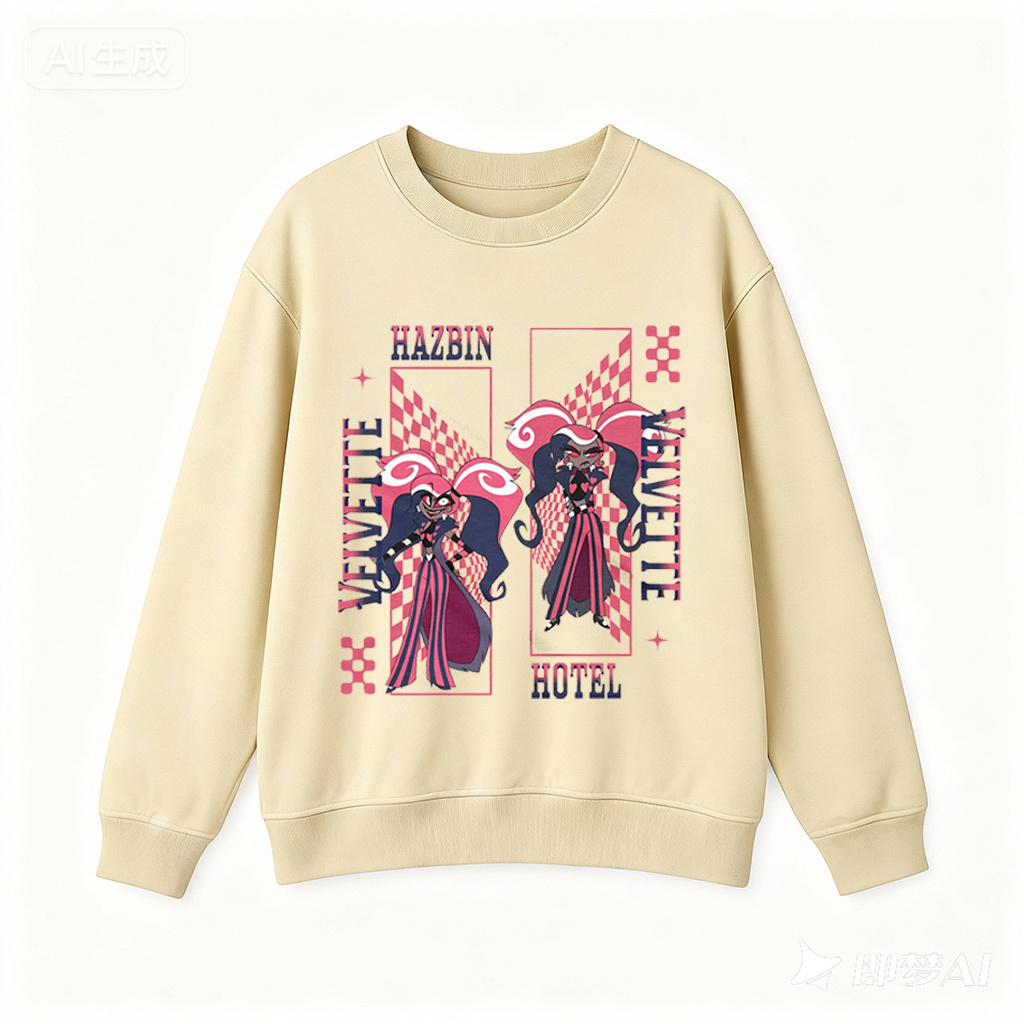 Velvette Hazbin Hotel  Oversized Washed/Cotton T-shirt/Crewneck/Hoodie