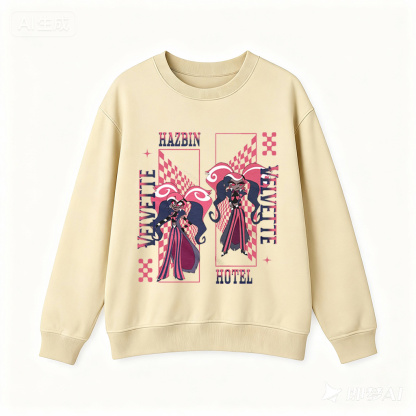 Velvette Hazbin Hotel  Oversized Washed/Cotton T-shirt/Crewneck/Hoodie