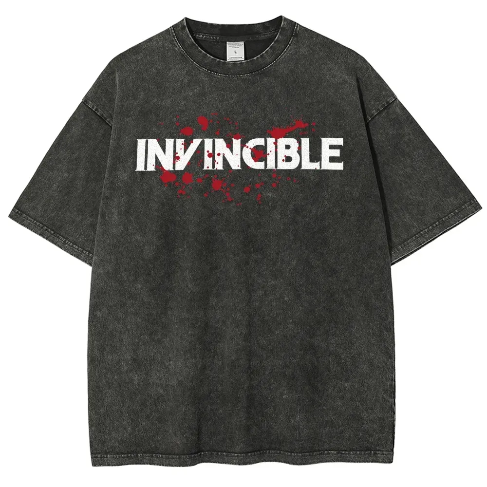 Invincible Unisex Fit Washed T-Shirt 2503012636