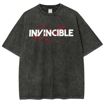 Invincible Unisex Fit Washed T-Shirt 2503012636