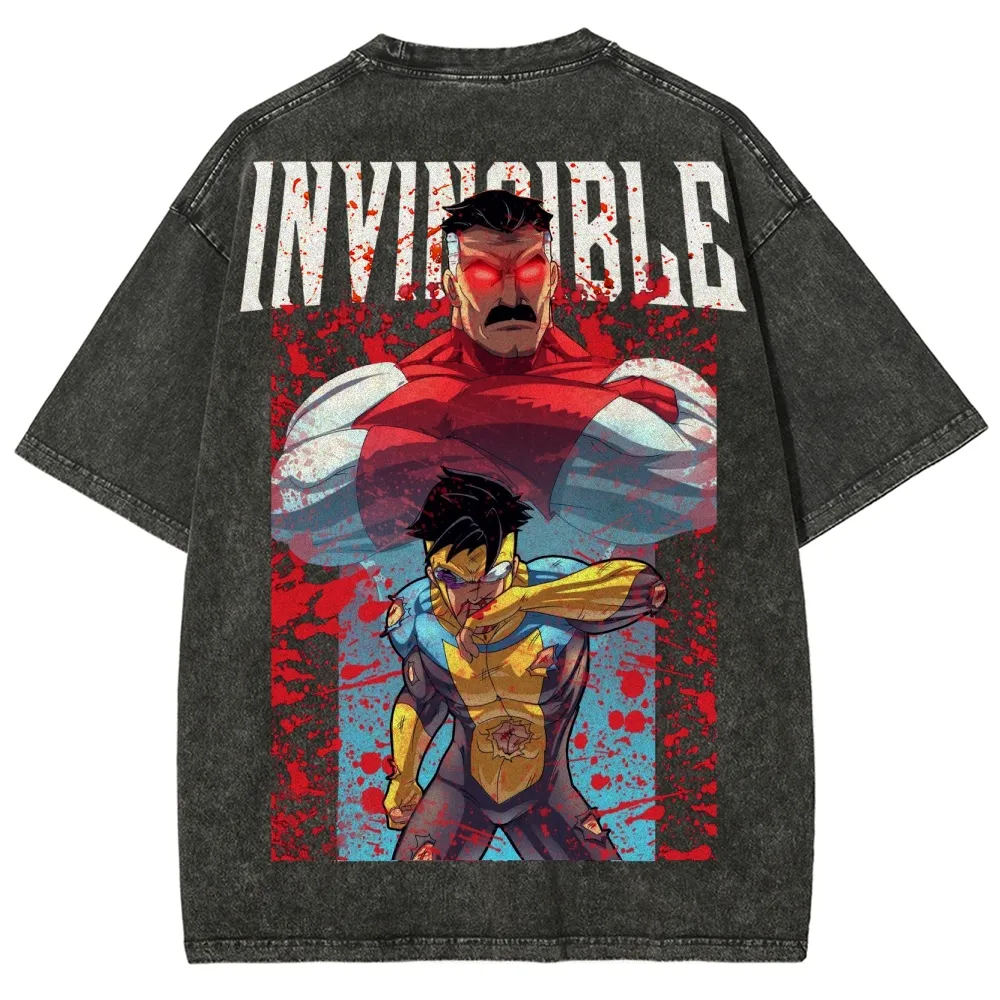 Invincible Unisex Fit Washed T-Shirt 2503012636