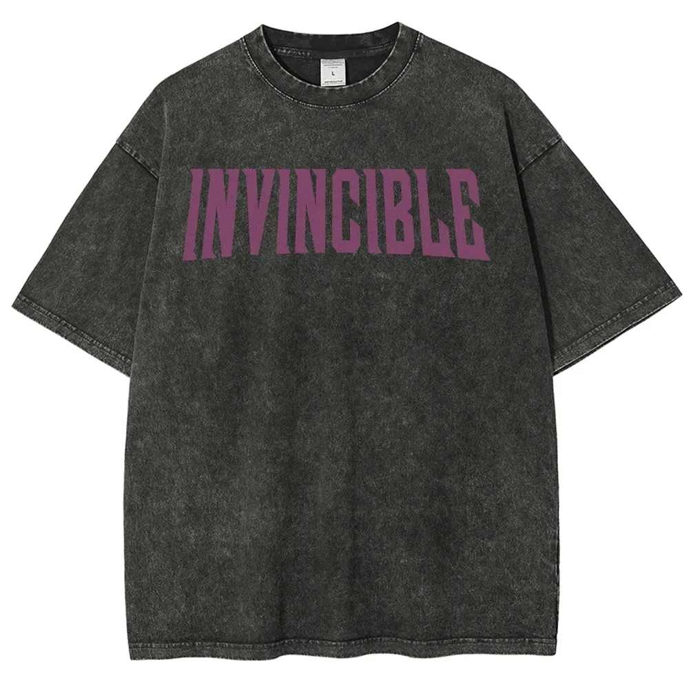 Invincible Unisex Fit Washed T-Shirt 2503012641