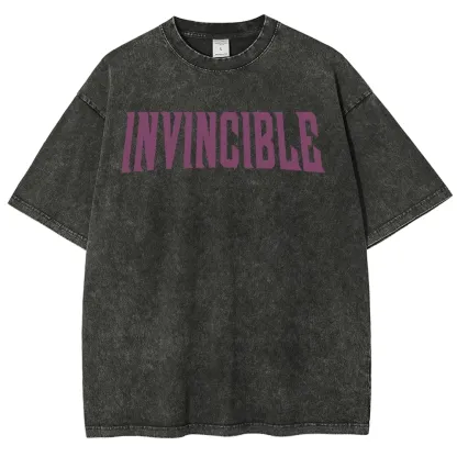 Invincible Unisex Fit Washed T-Shirt 2503012641