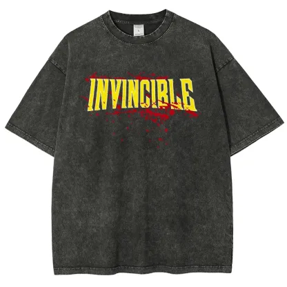Invincible Unisex Fit Washed T-Shirt 2503013131