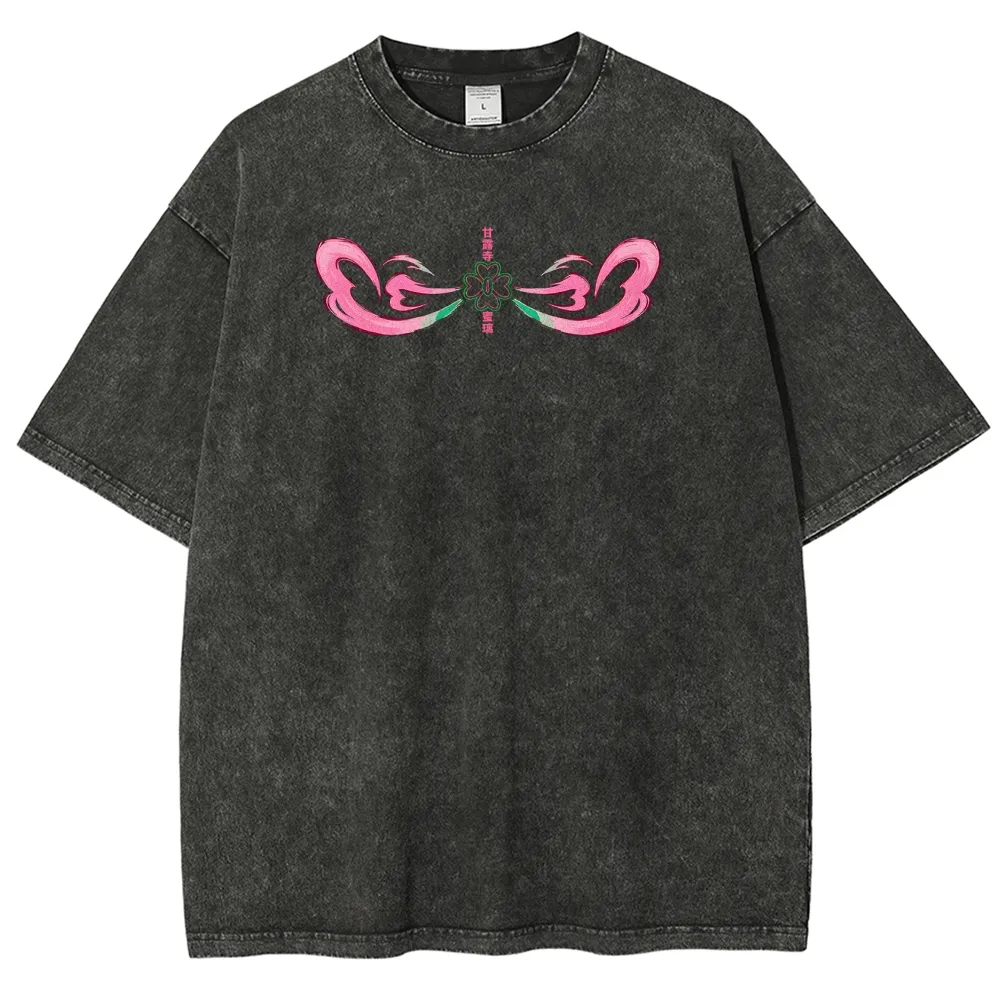 Demon Slayer Mitsuri Kanroji Unisex Fit Washed T-Shirt 2504004048
