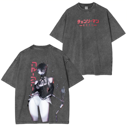 chainsawman Vintage Oversized T-shirt/Crewneck/Hoodie