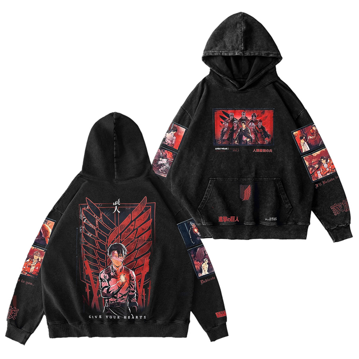 LEVI v2 Oversized Washed T-shirt/Crewneck/Hoodie