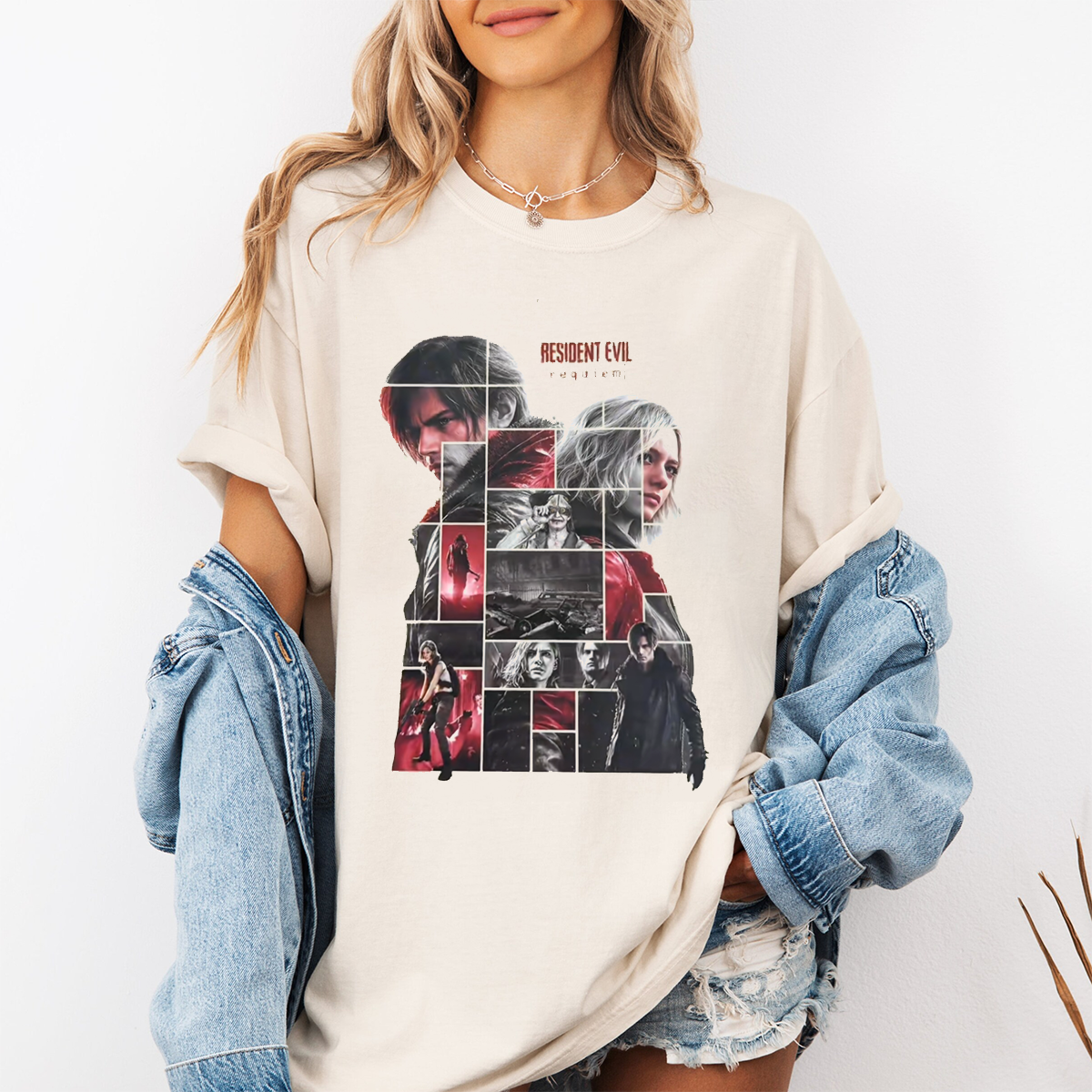 Leon Kennedy Resident Evil 9 Oversized T-shirt/Crewneck/Hoodie