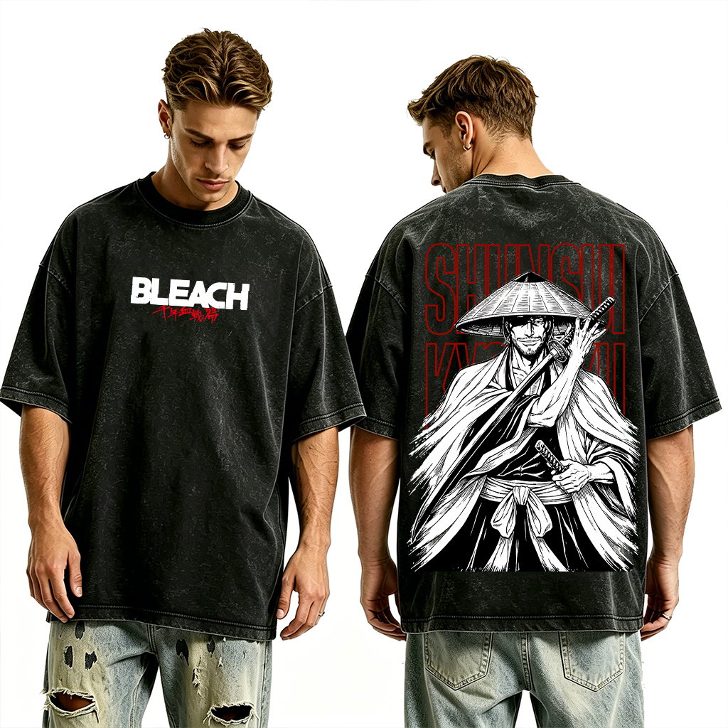 Bleach Shunsui Kyoraku washed T-shirt/Crewneck/Hoodie