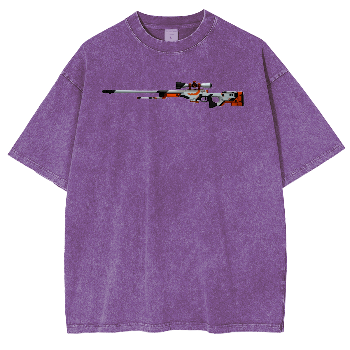 AWP Asiimov Sniper Rifle Vintage Unisex Washed T-Shirt