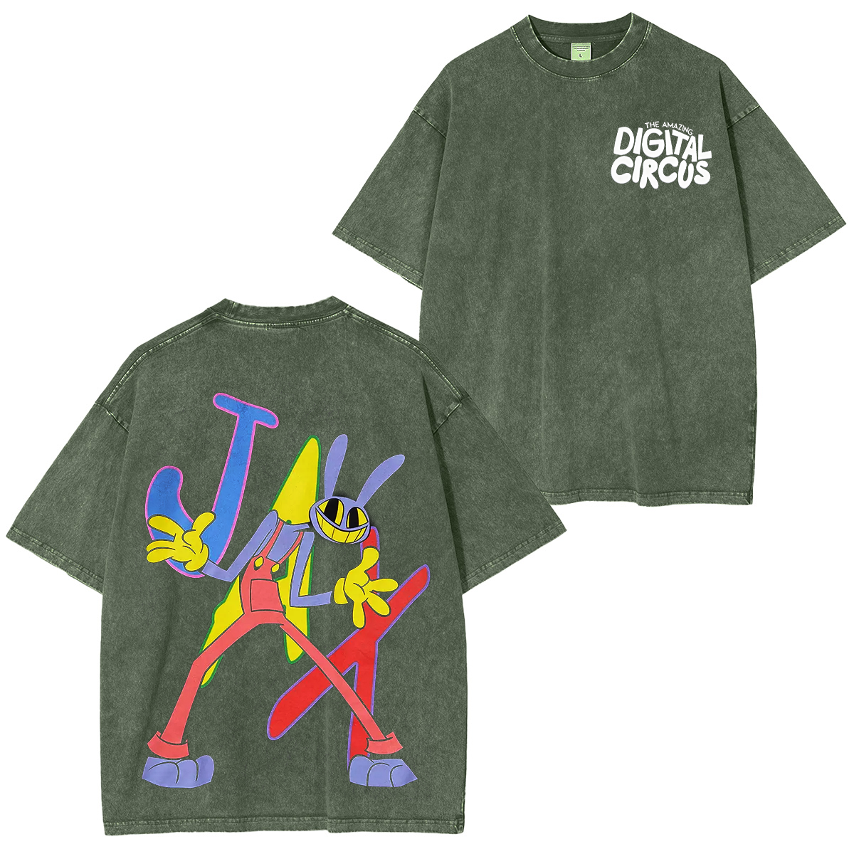 The Amazing Digital Circus Jax Mineral Washed Unisex T-Shirt